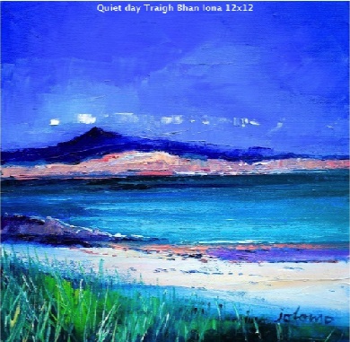 Quiet day Traigh Bhan Iona 12x12  SOLD